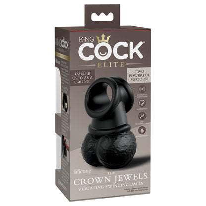 King Cock Elite The Crown Jewels Vibrating | 603912770988 | Available at EroticWarehouse.com