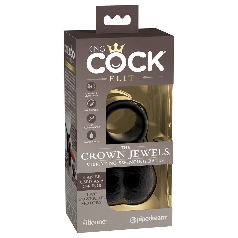 King Cock Elite The Crown Jewels Vibrating | 603912770988 | Available at EroticWarehouse.com