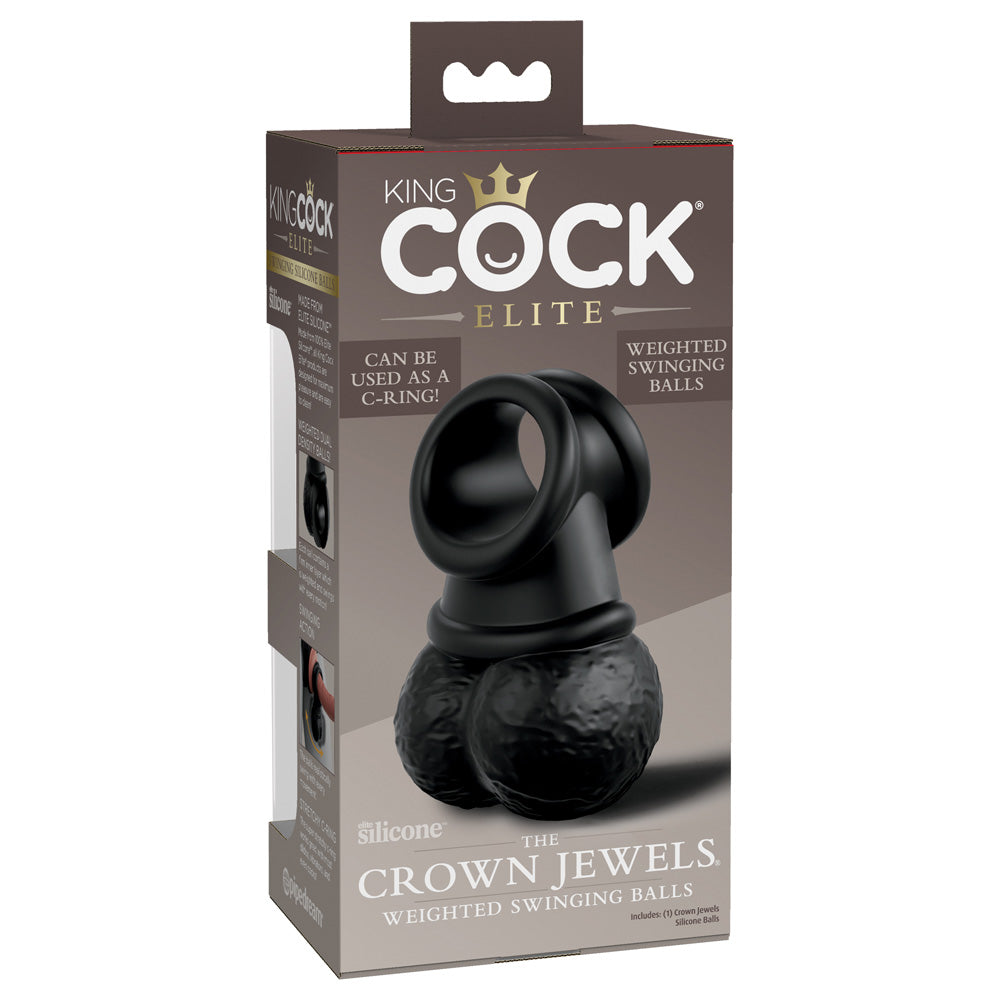 King Cock Elite The Crown Jewels Swinging | 603912770995 | Available at EroticWarehouse.com