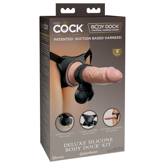 King Cock Elite Deluxe Silicone Body Dock Kit | 603912771268 | Available at EroticWarehouse.com