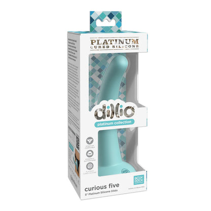 Dillio Platinum Curious Five 5'' Teal | 603912772739 | Available at EroticWarehouse.com