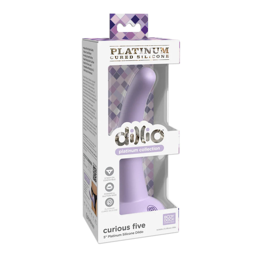 Dillio Platinum Curious Five 5'' Purple | 603912772746 | Available at EroticWarehouse.com