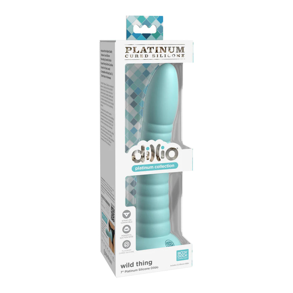 Dillio Platinum Wild Thing 7'' Teal | 603912772975 | Available at EroticWarehouse.com