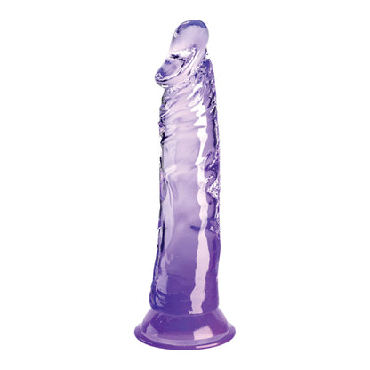 King Cock Clear 8" Purple | 603912775075 | Available at EroticWarehouse.com