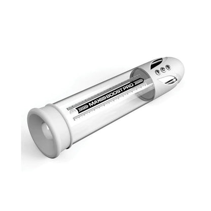 Pump Worx Max Boost Pro Flow White/Clear | 603912775211 | Available at EroticWarehouse.com
