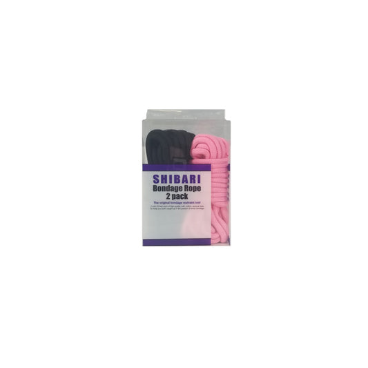 Plesur Shibari Rope Set Black & Pink | 612608642317 | Available at EroticWarehouse.com