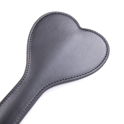 PVC Heart Shaped Paddle Black | 612608642904 | Available at EroticWarehouse.com