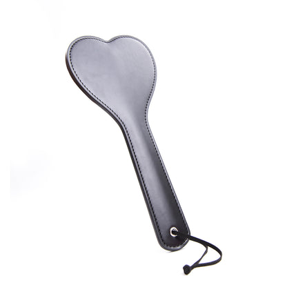 PVC Heart Shaped Paddle Black | 612608642904 | Available at EroticWarehouse.com