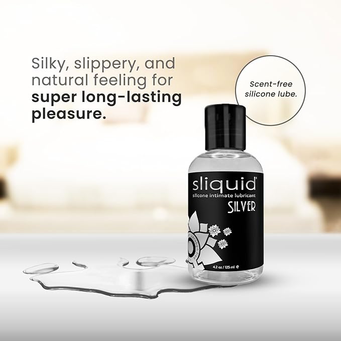Naturals Sliquid Silver - 8.5 Fl. Oz. (251 ml) | 894147000128 | Available at EroticWarehouse.com