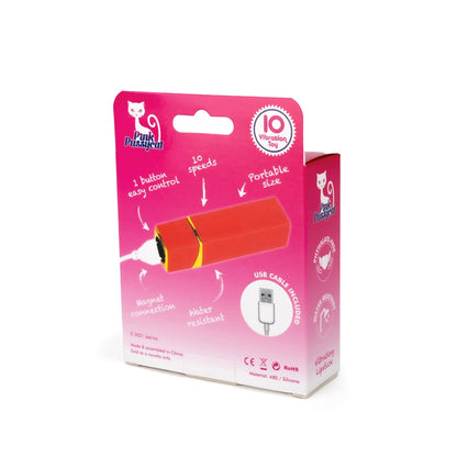 Pink Pussycat Vibrating Lipstick | 635638257306 | Available at EroticWarehouse.com