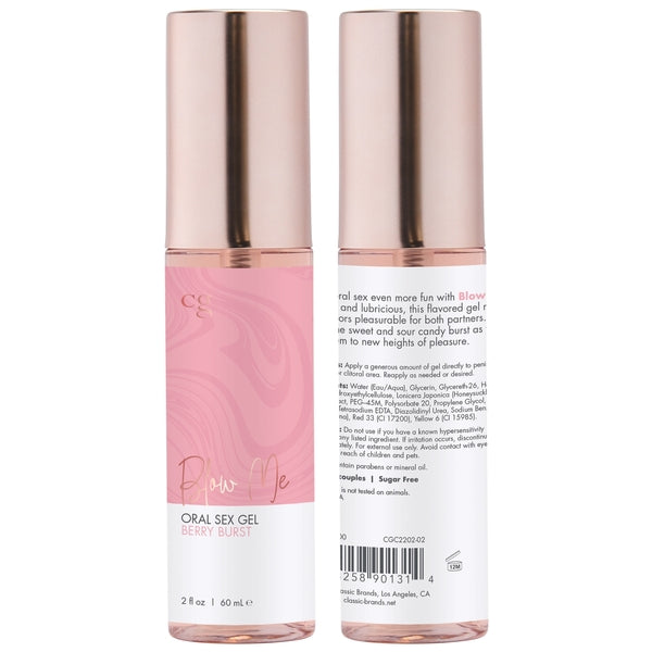 CG Blow Me Oral Sex Gel Berry Burst 2 oz. | 638258901314 | Available at EroticWarehouse.com