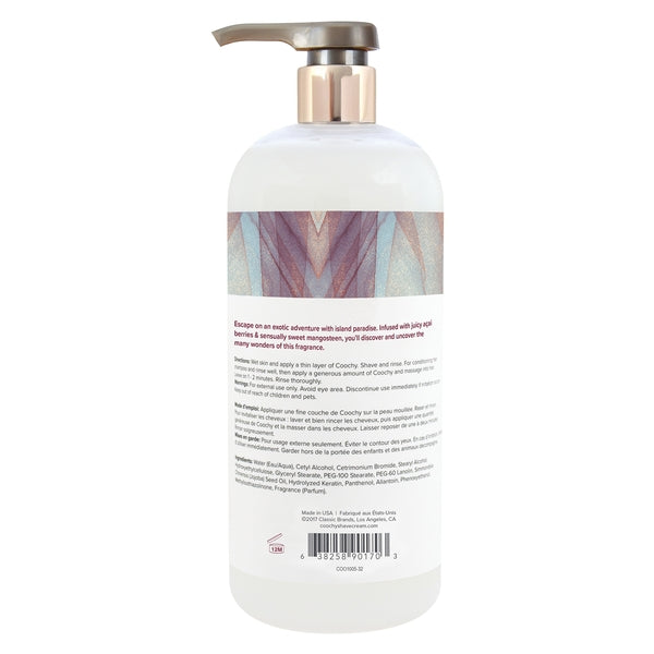 Coochy Shave Cream Island Paradise 32 oz. | 638258901703 | Available at EroticWarehouse.com