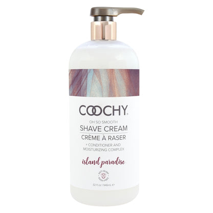 Coochy Shave Cream Island Paradise 32 oz. | 638258901703 | Available at EroticWarehouse.com