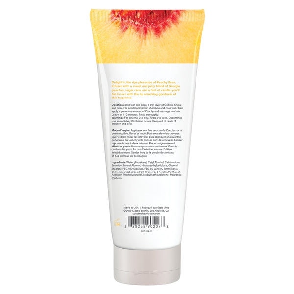Coochy Shave Cream Peachy Keen 12.5 oz. | 638258902076 | Available at EroticWarehouse.com