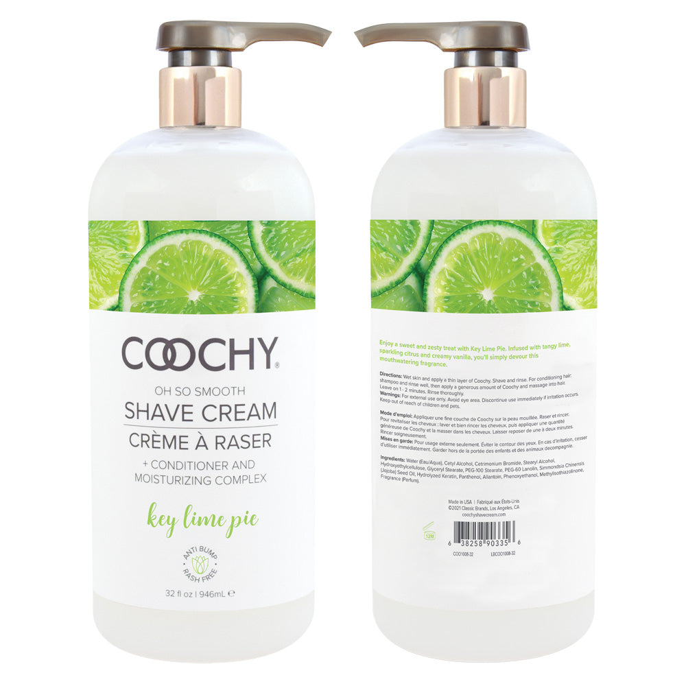 Coochy Shave Cream Key Lime Pie 32 oz. | 638258903356 | Available at EroticWarehouse.com