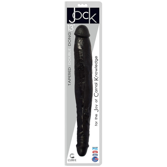 Jock 13" Tapered Double Dong Midnight | 642610430763 | Available at EroticWarehouse.com