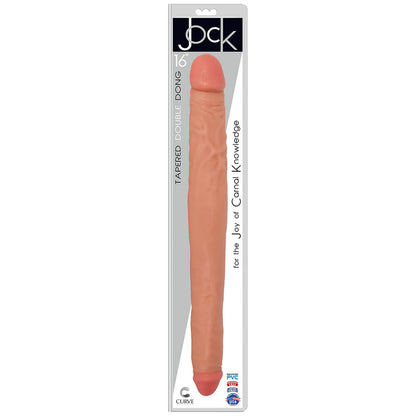 Jock 16" Tapered Double Dong Vanilla | 642610430770 | Available at EroticWarehouse.com