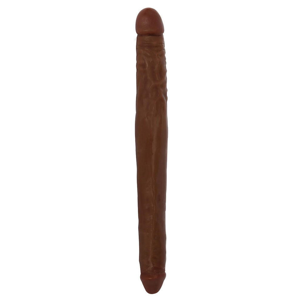 Jock 16" Tapered Double Dong Chocolate | 642610430787 | Available at EroticWarehouse.com