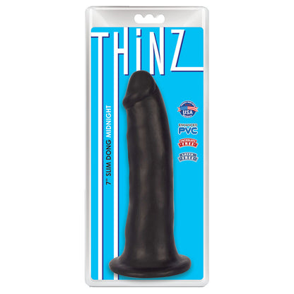 Thinz 7" Slim Dong Midnight | 643380985262 | Available at EroticWarehouse.com