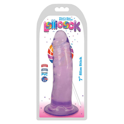 Lollicock 7" Slim Stick Grape Ice | 643380985675 | Available at EroticWarehouse.com