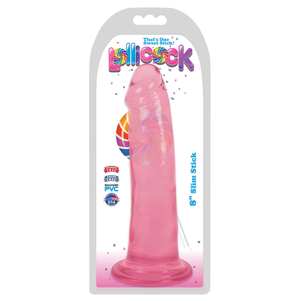 Lollicock 8" Slim Stick Cherry Ice | 643380985682 | Available at EroticWarehouse.com