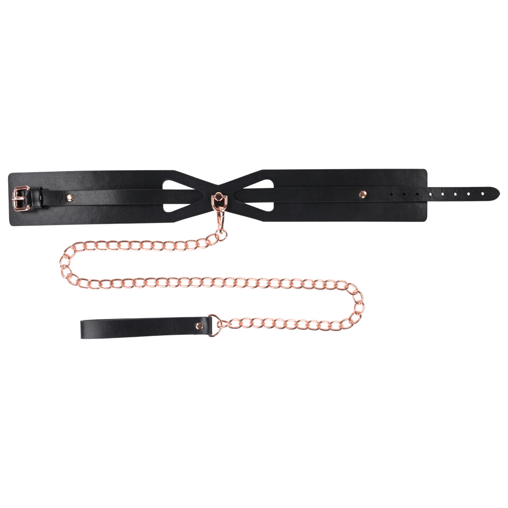 S&M Brat Collar & Leash | 646709098414 | Available at EroticWarehouse.com