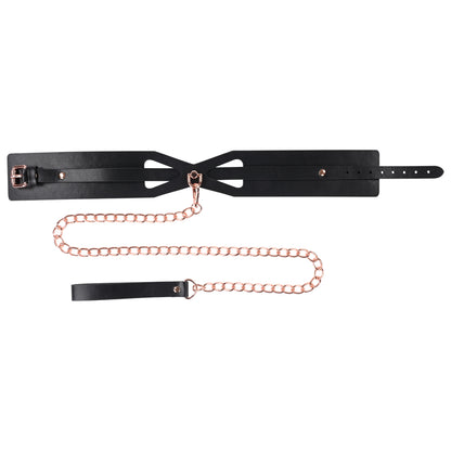 S&M Brat Collar & Leash | 646709098414 | Available at EroticWarehouse.com