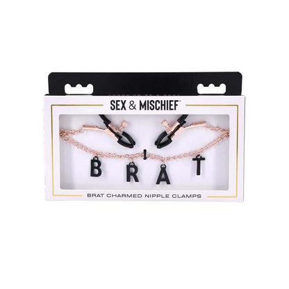 S&M Brat Charmed Nipple Clamps | 646709098476 | Available at EroticWarehouse.com