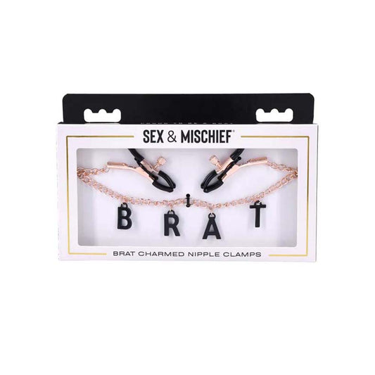 S&M Brat Charmed Nipple Clamps | 646709098476 | Available at EroticWarehouse.com