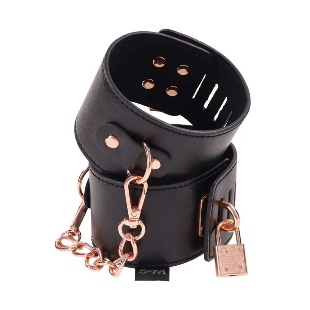 S&M Brat Locking Cuffs | 646709098490 | Available at EroticWarehouse.com
