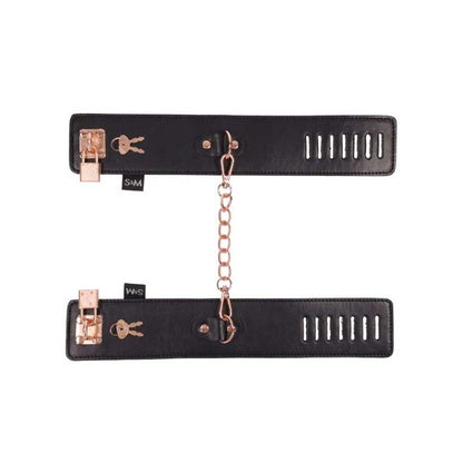 S&M Brat Locking Cuffs | 646709098490 | Available at EroticWarehouse.com