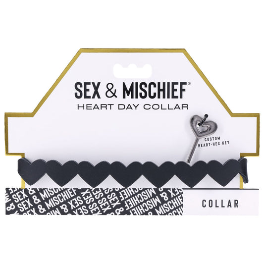 S&M Heart Day Collar | 646709098506 | Available at EroticWarehouse.com