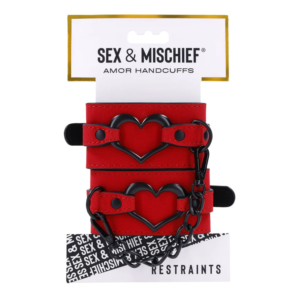 S&M Amor Handcuffs | 646709099534 | Available at EroticWarehouse.com