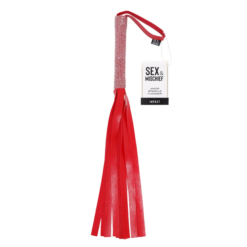 S&M Amor Sparkle Flogger | 646709099558 | Available at EroticWarehouse.com