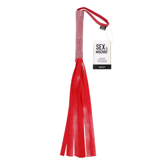 S&M Amor Sparkle Flogger | 646709099558 | Available at EroticWarehouse.com