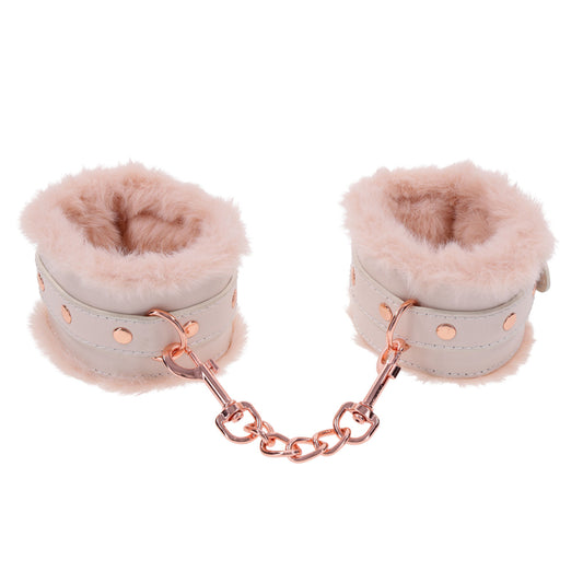 Peaches 'N CreaMe Fur Handcuffs | 646709099602 | Available at EroticWarehouse.com