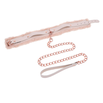 Peaches 'N CreaMe Fur Collar & Leash | 646709099626 | Available at EroticWarehouse.com