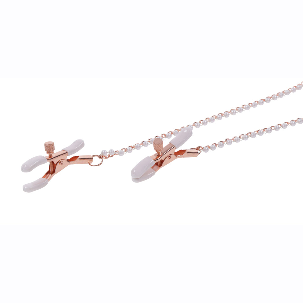 Peaches 'N CreaMe Collar With Nipple Clamps | 646709099633 | Available at EroticWarehouse.com