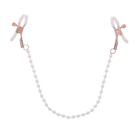 Peaches 'N CreaMe Pearl Nipple Clamps | 646709099640 | Available at EroticWarehouse.com