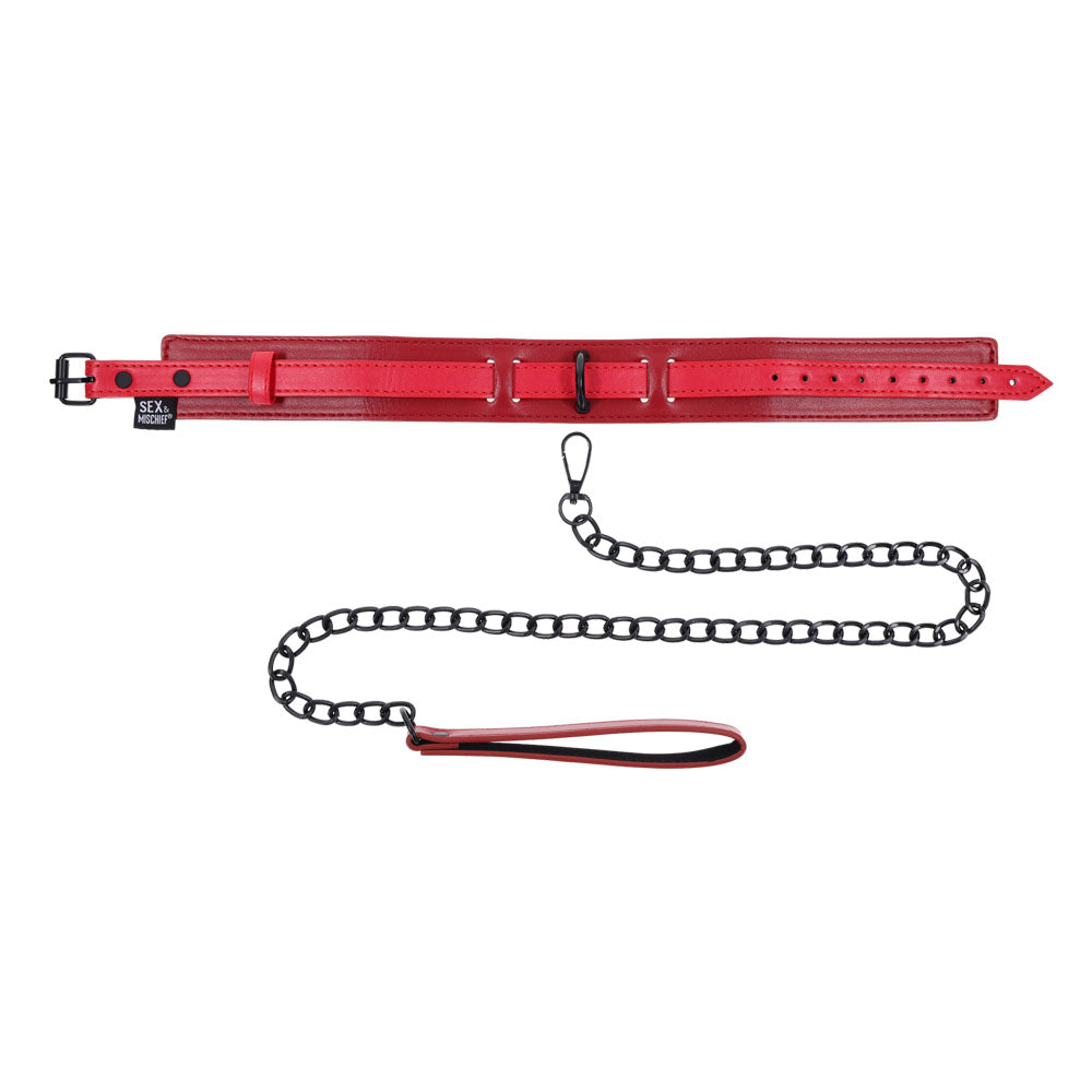 Ex's & Oh's Collar And Leash | 646709099824 | Available at EroticWarehouse.com