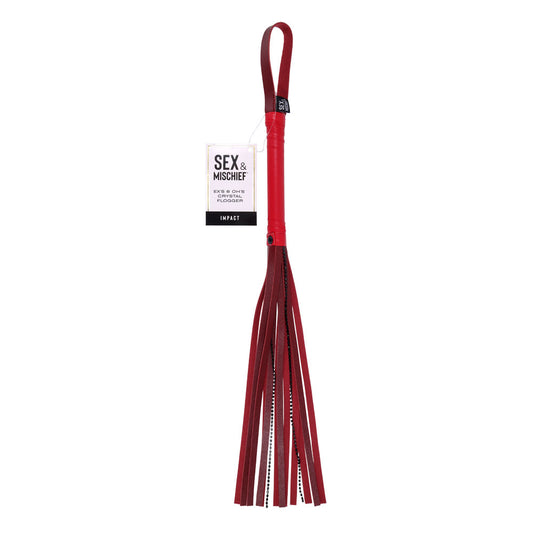 Ex's & Oh's Crystal Flogger | 646709099886 | Available at EroticWarehouse.com