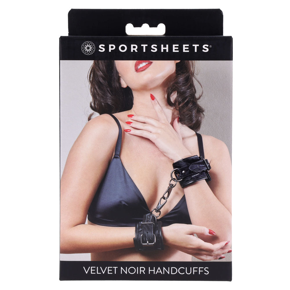 Velvet Noir Handcuffs | 646709370015 | Available at EroticWarehouse.com