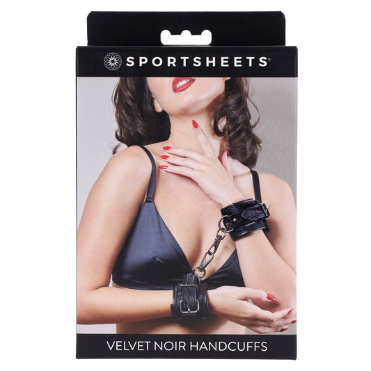Velvet Noir Handcuffs | 646709370015 | Available at EroticWarehouse.com