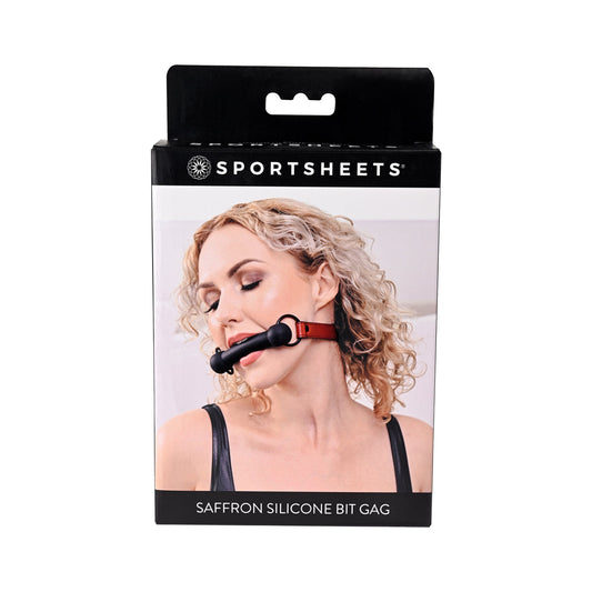 Saffron Silicone Bit Gag | 646709480219 | Available at EroticWarehouse.com
