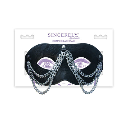 Sincerely Chained Lace Mask | 646709520069 | Available at EroticWarehouse.com