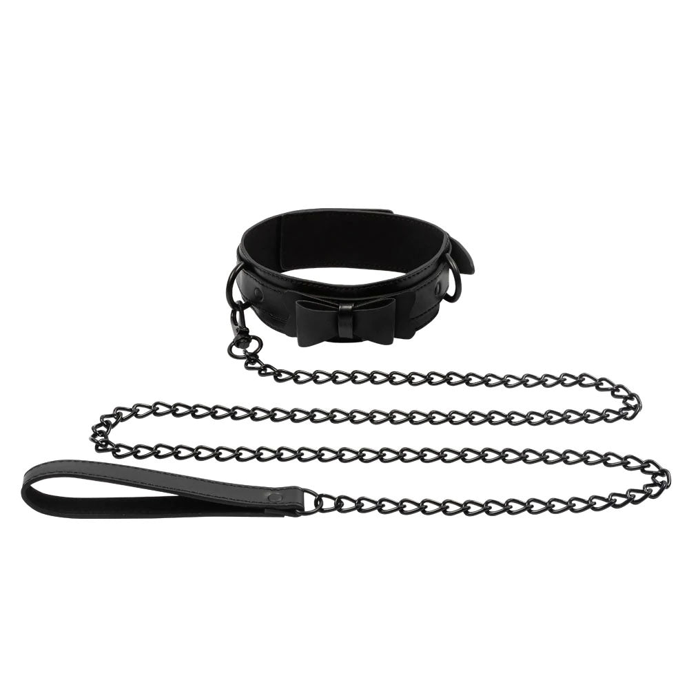 Sincereley Bow Tie Collar Leash | 646709520243 | Available at EroticWarehouse.com