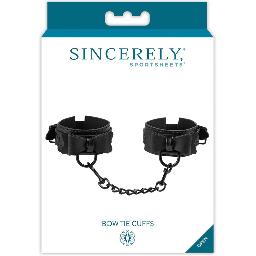 Sincerely Bow Tie Cuffs | 646709520281 | Available at EroticWarehouse.com