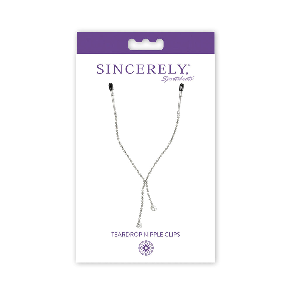 Midnight Teardrop Nipple Clips | 646709520328 | Available at EroticWarehouse.com