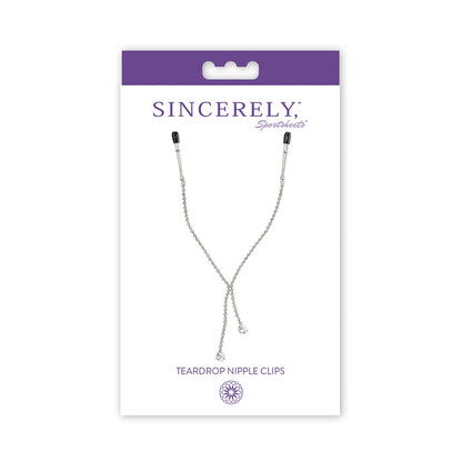 Midnight Teardrop Nipple Clips | 646709520328 | Available at EroticWarehouse.com
