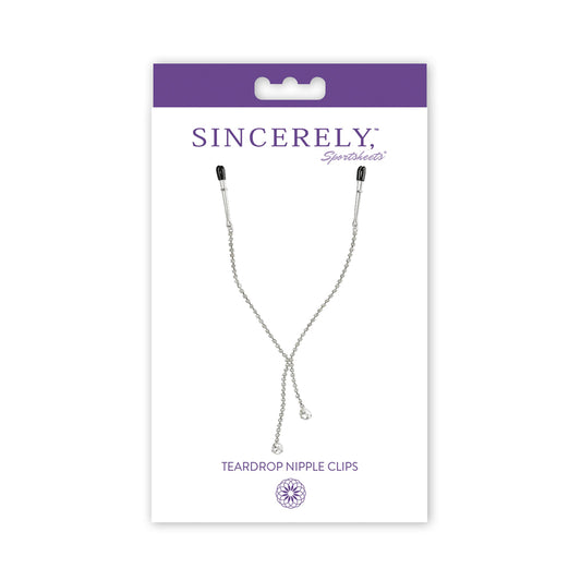 Midnight Teardrop Nipple Clips | 646709520328 | Available at EroticWarehouse.com